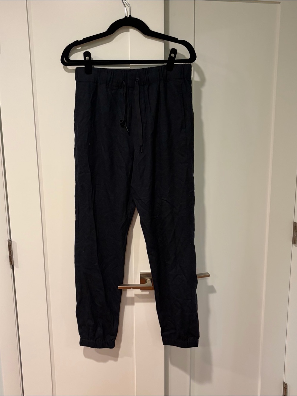 Men's Rag & Bone Navy Wool Drawstring Jogger Pants